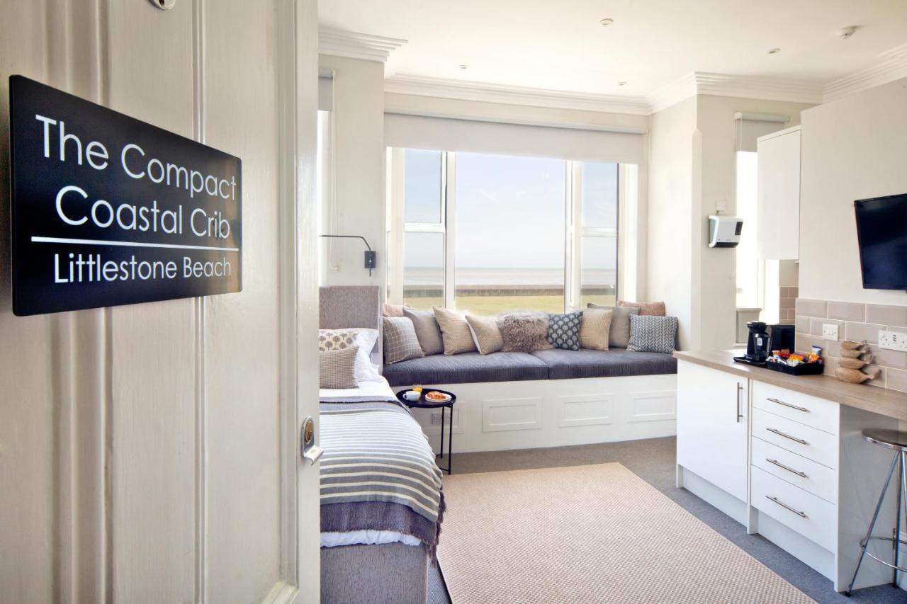 Beachfront Compact Coastal Crib, Direct Sea Views & Air Conditioning Littlestone-on-Sea Экстерьер фото